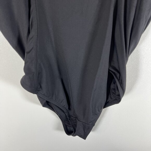 Andie Black One-Piece Swimsuit Size Medium Black Andie‎ One Piece Swimwear Beach - Picture 6 of 9